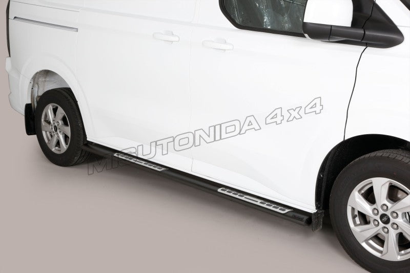 Pedane laterali Ford Transit Custom / Tourneo Custom L1 dal 2024 DSP/515/L1/PL versione nera