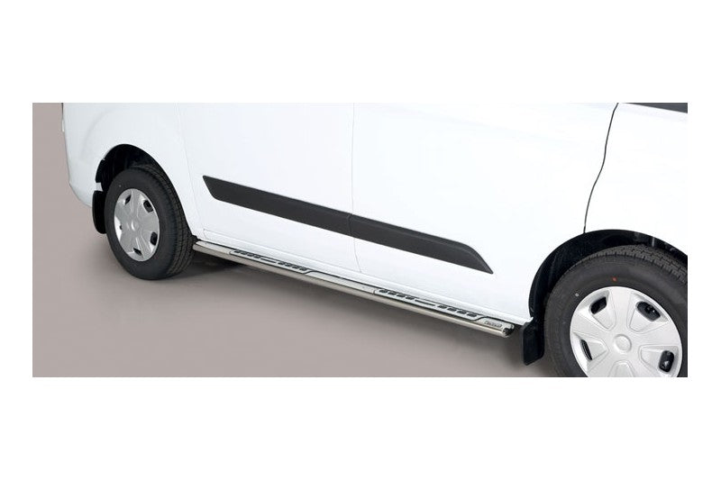 Pedane laterali Ford Transit Custom / Tourneo Custom SWB/L1 2018–2023 DSP/339/IX inox lucido
