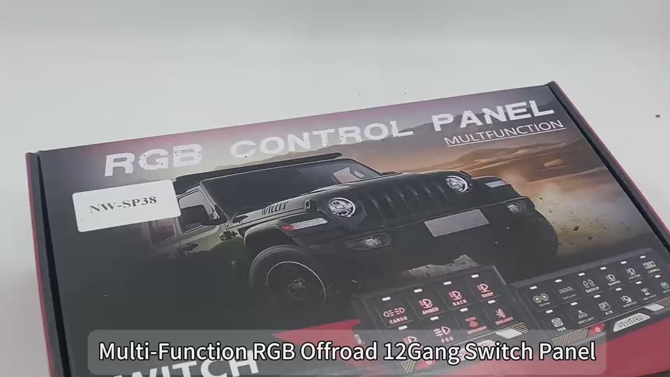 Pulsantiera elettronica 12 canali RGB con app Bluetooth, 12–24 V