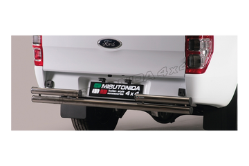 Protezione posteriore Ford Ranger Super Cab dal 2012 Inox lucido Ø63 mm (2PP/330/IX)
