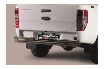 Protezione posteriore Ford Ranger Double Cab 2019–2022 Inox lucido Ø63 mm (2PP/330/IX)