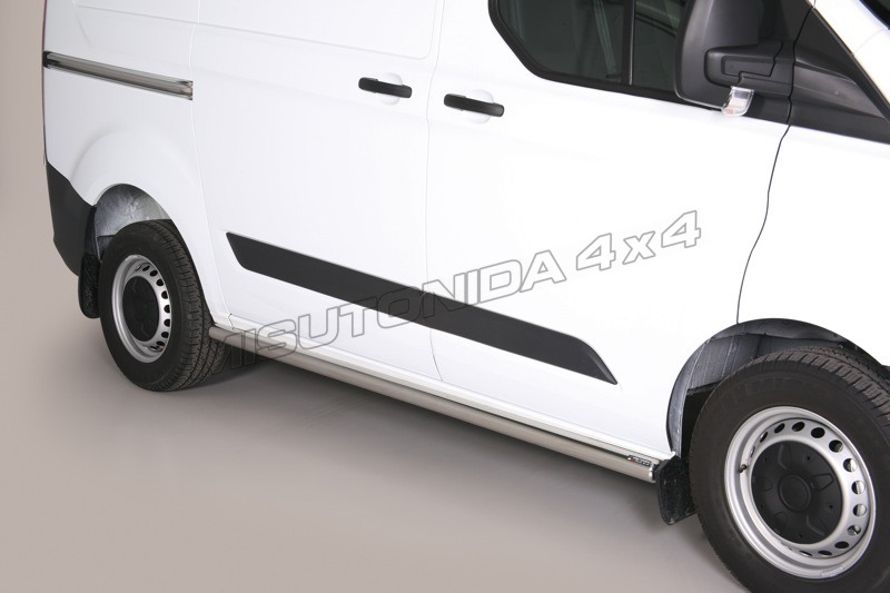 Protezioni laterali Ford Transit Custom SWB/L1 2013–2017 TPS/339/IX inox lucido