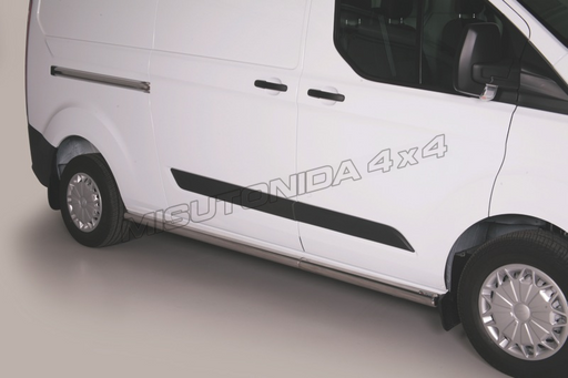 Protezioni laterali Ford Transit Custom LWB/L2 2013–2017 TPS/338/IX inox lucido