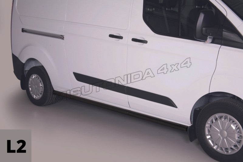 Protezioni laterali Ford Transit Custom LWB/L2 2013–2017 TPS/338/PL versione nera