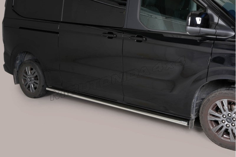 Protezioni laterali Ford Transit Custom / Tourneo Custom L2 dal 2024 TPSO/515/L2 inox lucido