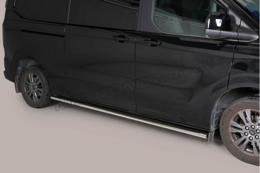 Protezioni laterali Ford Transit Custom / Tourneo Custom L2 dal 2024 TPSO/515/L2 inox lucido