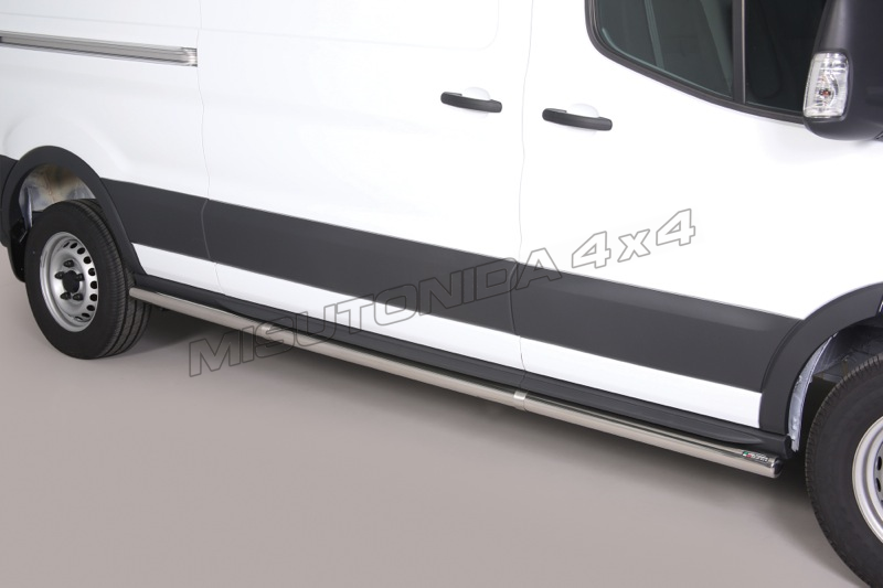 Protezioni laterali Ford Transit 2014–2024 TPS/368/IX inox lucido