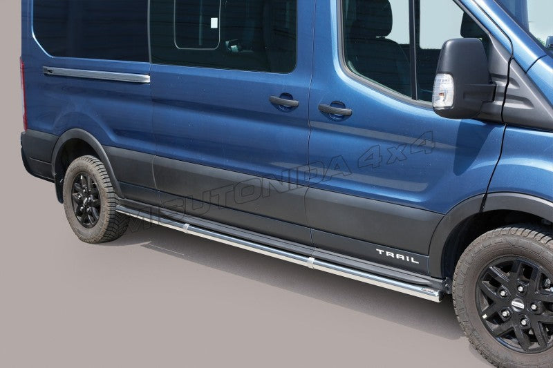 Protezioni laterali Ford Transit Trail dal 2020 TPS/368/IX inox lucido