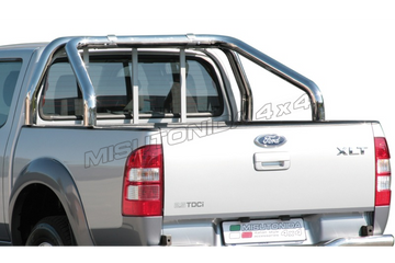Roll Bar Ford Ranger Double Cab 2007–2009 Inox lucido Ø76 mm (RLSS/2204/IX)