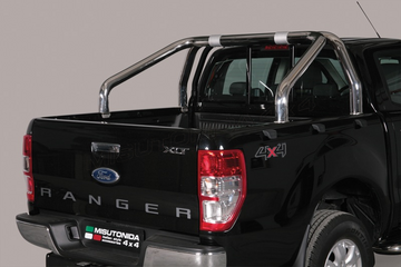 Roll Bar Ford Ranger Double Cab 2012–2015 Inox lucido Ø76 mm (RLSS/2295/IX)