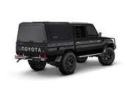 Hard top RSI SmartCap EVO LC Defender per Toyota Land Cruiser 79 Double Cab, vista posteriore 3/4 ravvicinata