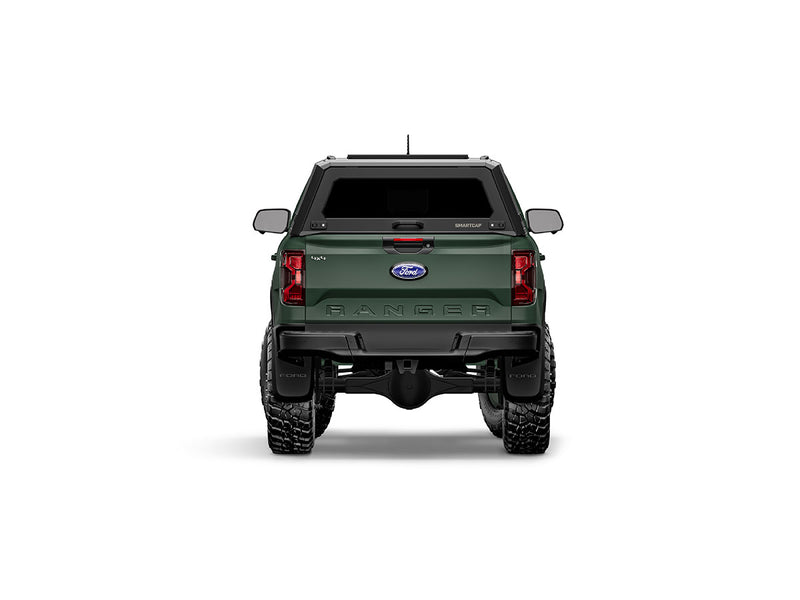 Hard top RSI SmartCap EVOa Adventure per Ford Ranger 2023+ Double Cab, vista posteriore su sfondo bianco
