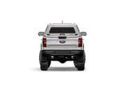 Hard top RSI SmartCap EVOc Commercial per Ford Ranger 2023+ Double Cab, vista posteriore su sfondo bianco