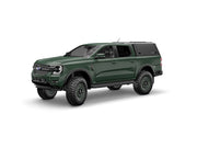 Hard top RSI SmartCap EVOc Commercial per Ford Ranger 2023+ Extra Cab, vista anteriore 3/4 su sfondo bianco