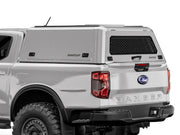 Hard top RSI SmartCap EVOc Commercial per Ford Ranger 2023+ Extra Cab, vista posteriore 3/4 ravvicinata