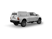 Hard top RSI SmartCap EVOc Commercial per RAM 2500/3500 DS/DT 2009+, vista posteriore 3/4 lato destro su sfondo bianco