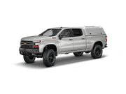 Hard top RSI SmartCap EVOd Defender per Chevrolet Silverado / GMC Sierra 1500 2019+ Standard Bed, vista anteriore 3/4 su sfondo bianco