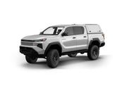 Hard top RSI SmartCap EVOd Defender per Toyota Hilux 2026+ Double Cab, vista anteriore 3/4 su sfondo bianco