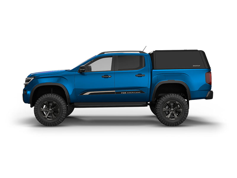 Hard top RSI SmartCap EVOh Hatchback per Volkswagen Amarok 2023+ Double Cab, vista laterale su sfondo bianco