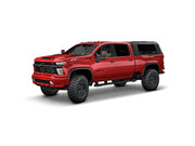 Hard top RSI SmartCap EVOs Sport per Chevrolet Silverado / GMC Sierra 2500/3500 HD 2020+, vista anteriore 3/4 su sfondo bianco