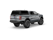 Hard top RSI SmartCap EVOs Sport per Ford Ranger 2023+ Extra Cab, vista posteriore 3/4 lato destro su sfondo bianco