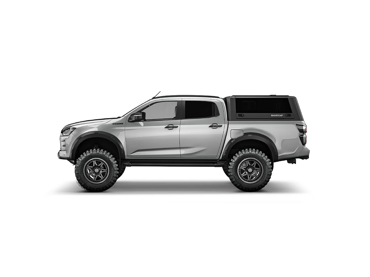 Hard top RSI SmartCap EVOs Sport per Isuzu D-Max 2020+ Double Cab, vista laterale su sfondo bianco