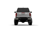 RSI SmartCap Field Pro Commercial White per pick-up mid-size: vista posteriore su sfondo bianco