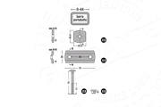 Serie di morsetti AutoHome Universal System – disegno tecnico, serie Standard