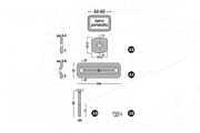 Serie di morsetti AutoHome Universal System – disegno tecnico, serie Long
