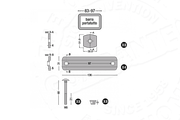 Serie di morsetti AutoHome Universal System – disegno tecnico, serie XX-Long