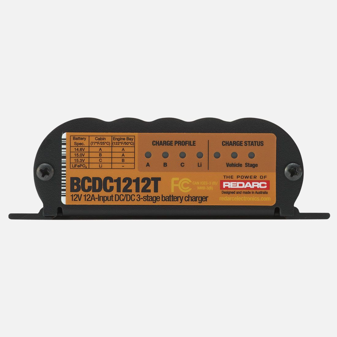 Caricatore DC-DC Redarc per batteria rimorchio 12 V 12 A
