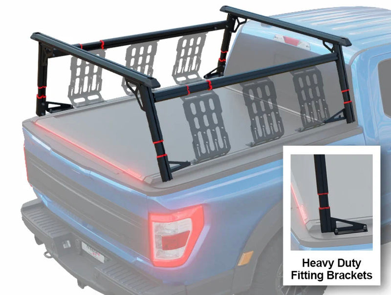 Rack di carico Tessera TOWER+ per pick-up full-size (F-150, RAM 1500, Tundra) – vista d’insieme