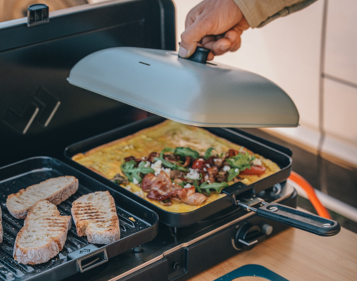 Coperchio Cadac 2 Cook Grill Dome – in uso sul fornello 2