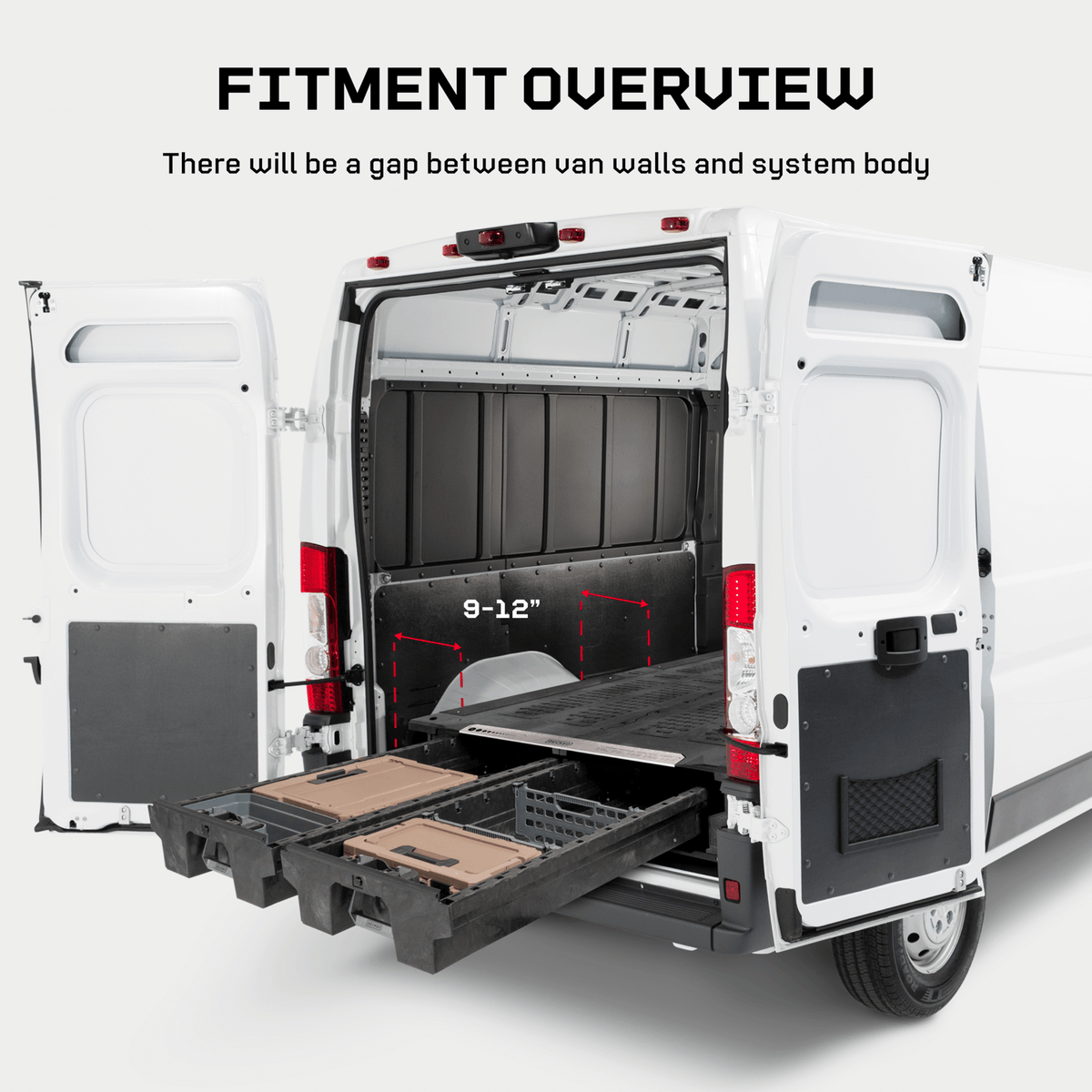 Cassettiera DECKED – Mercedes-Benz Sprinter e VW Crafter L2 passo 365 cm