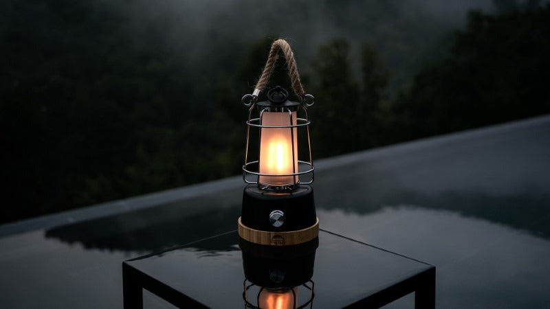 Wild Land lanterna LED USB con corda di canapa – foto 5