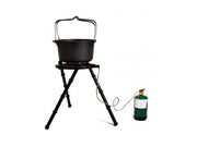 Wild Land set cucina da campo in ghisa (Dutch Oven) con treppiede – foto 2