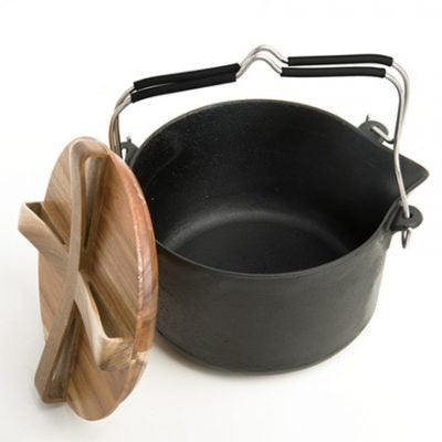 Wild Land set cucina da campo in ghisa (Dutch Oven) con treppiede – foto 3