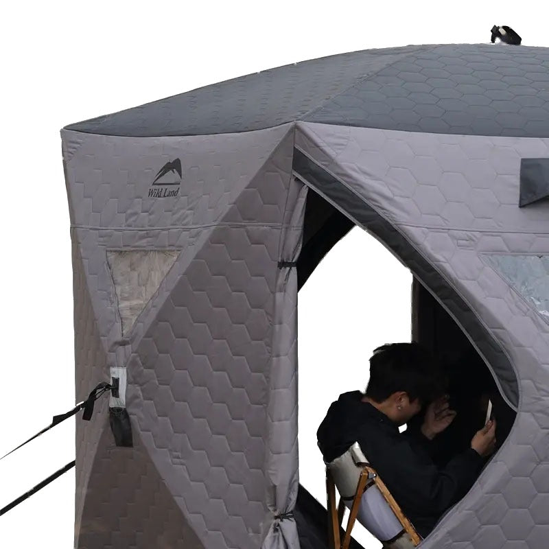 Wild Land Shelter Hub invernale – rifugio isolato con uscita per stufa – foto 4