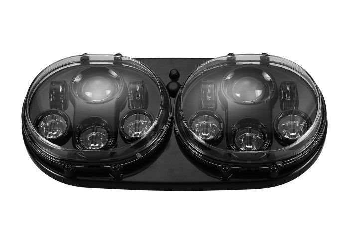 DOPPIO FARO A LED ANTERIORE 7" per il 2004 ~ 2013 Harley Davidson Road Glide – immagine 2