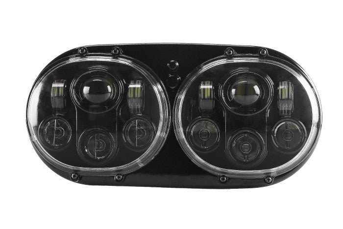 DOPPIO FARO A LED ANTERIORE 7" per il 2004 ~ 2013 Harley Davidson Road Glide – immagine 3