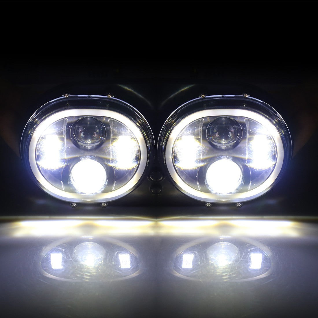 Faro a LED anteriore moto - road glide - harley davidson - nero – immagine 13