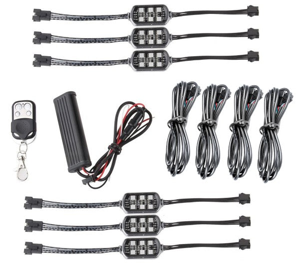 BARRA DE LUCES LED MULTICOLOR IMPERMEABLE DOBLE FILA OSRAM - 60W - PARA COCHE/MOTO/CAMIÓN CON RGB