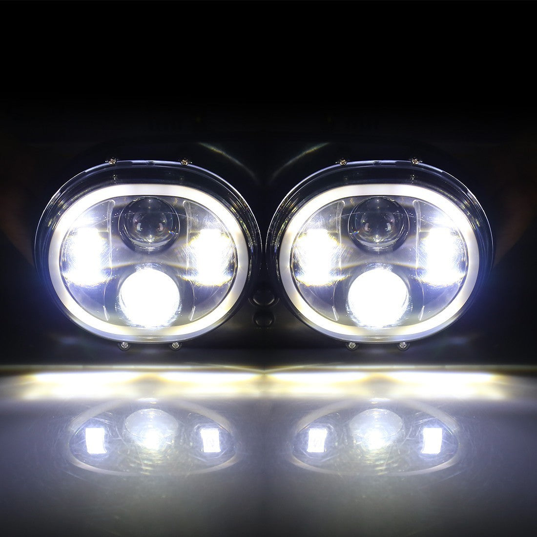 Faro a LED anteriore moto - road glide - harley davidson - nero – immagine 22