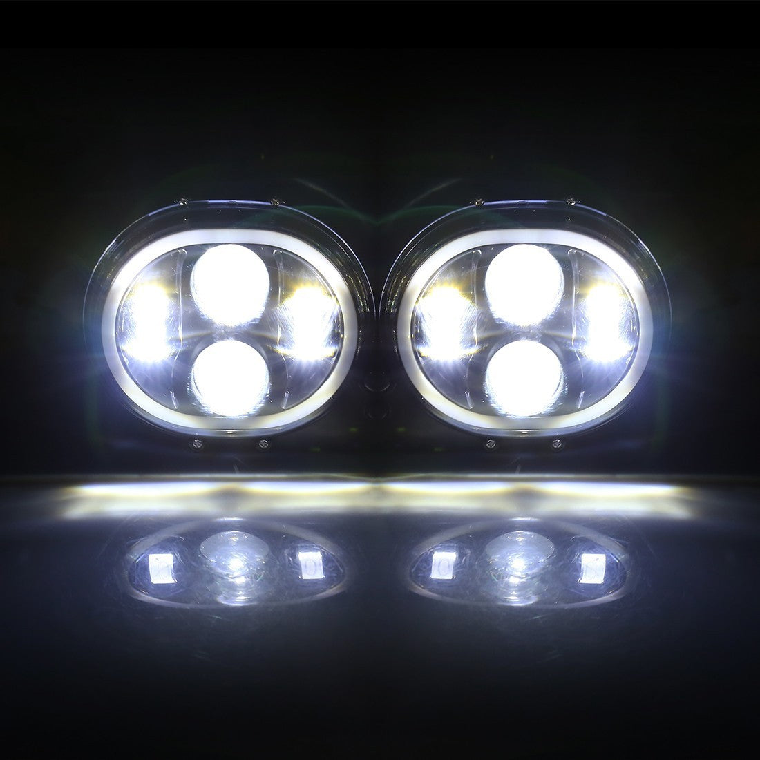Faro a LED anteriore moto - road glide - harley davidson - nero – immagine 23