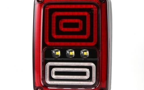 FARO A LED Lampada posteriore  Jeep Wrangler Colore Rosso 07-