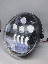 FARO A LED ANTERIORE per Harley Davidson - V ROAD - NERO - 60W – immagine 3