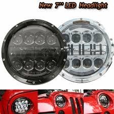 FRONT LED HEADLIGHT 7' 80W ABB./ANABB.SUITABLE FOR MOTORCYCLE/JEEP