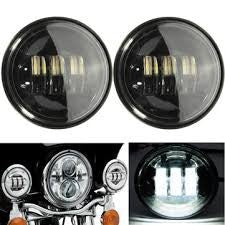 Set di 2 fari LED fendinebbia 4,5 pollici per moto Harley-Davidson, nero