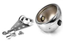PORTAFARO PARABOLA  7" per motocicletta IN METALLO CROMATO