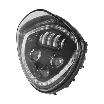 Faro anteriore a LED nuovo design con angel eye per moto Polaris Victory Vegas